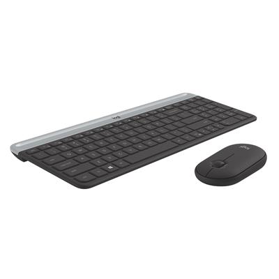 Combo Teclado Mouse Inalámbricos Logitech MK470 Slim Graphite