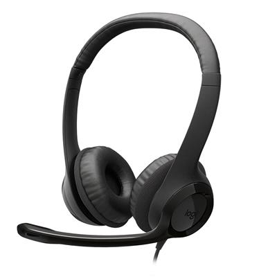 Headset Logitech H390 USB-C Black