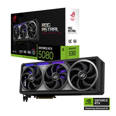 Placa de Video ASUS ROG Astral GeForce RTX™ 5080 16GB GDDR7 OC Edition