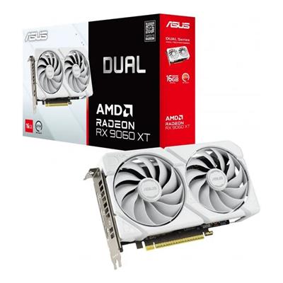 Placa de Video ASUS Dual Radeon™ RX 9060 XT 16GB GDDR6 White Edition
