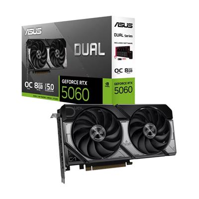 Placa de Video ASUS DUAL GeForce RTX™ 5060 OC Edition 8GB GDDR7