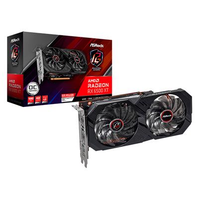 Placa de Video ASRock AMD Radeon™ RX 6500 XT Phantom Gaming D 4GB OC